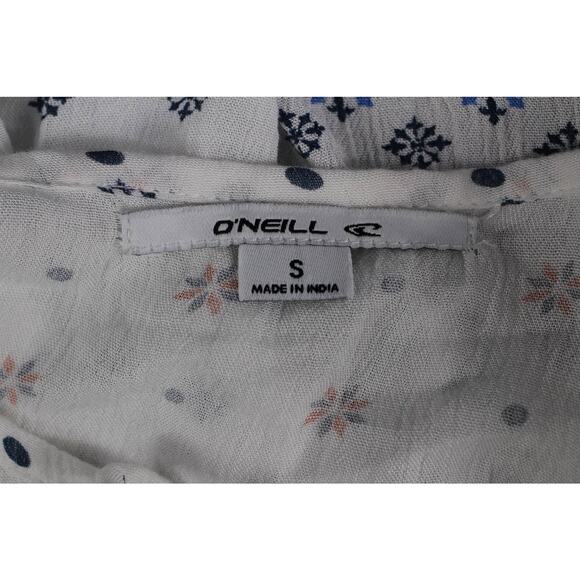 NWT O'Neill peplum paisley print blouse small boho chic bohemian cottagecore - Picture 2 of 6